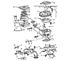 Briggs & Stratton 422400 TO 422499 (0721-01 - 0721-01 air cleaner-carburetor group diagram