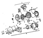 Briggs & Stratton 422400 TO 422499 (0721-01 - 0721-01 starter motor group diagram