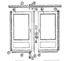 Kenmore 17990-DOUBLE DOOR KIT replacement parts diagram