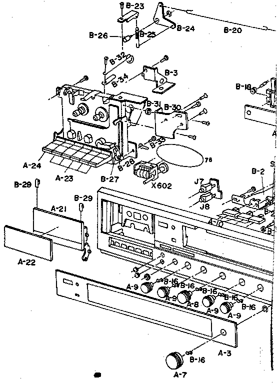 Cassette deck assembly