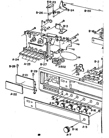 Cassette deck assembly