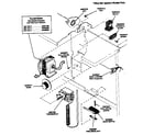 Huebsch 30EG door switch/thermostat/transformer/relay & terminal block diagram