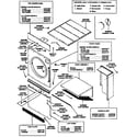 Huebsch 30CG panels, guards and lint hood assembly diagram