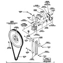 Huebsch 30CG idler drive components diagram