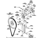 Huebsch 30CG idler drive components diagram