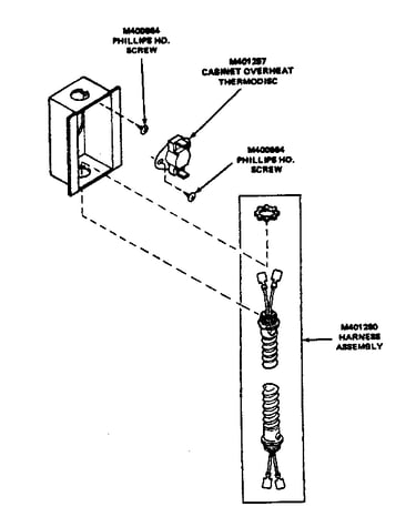 Cabinet high limit assembly (energy saver gas models only)