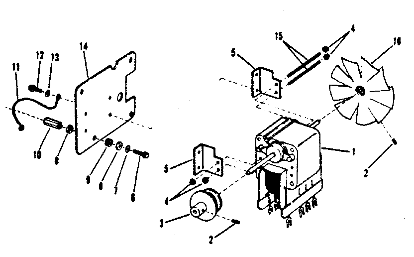 Motor and subplate assembly