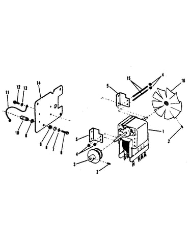 Motor and subplate assembly