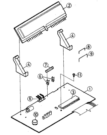 Main p.c. board tuner assembly