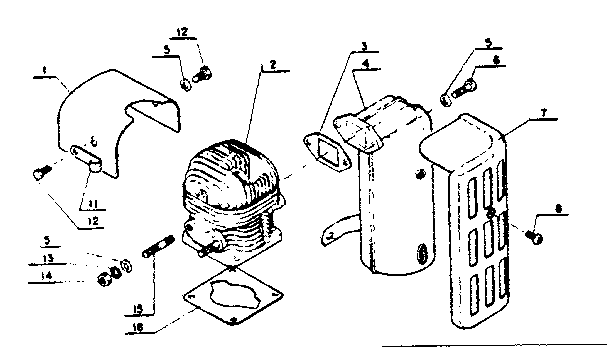 CYLINDER AND MUFFLER