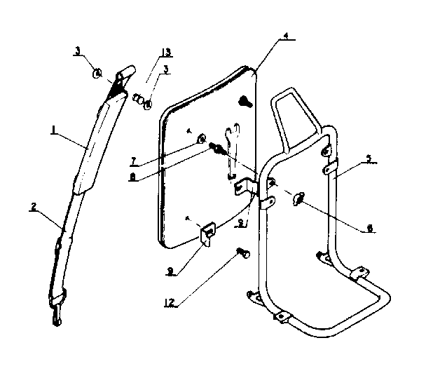 KNAPSACK BAND AND FRAME