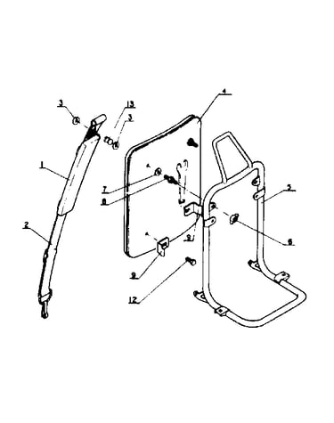 Knapsack band and frame