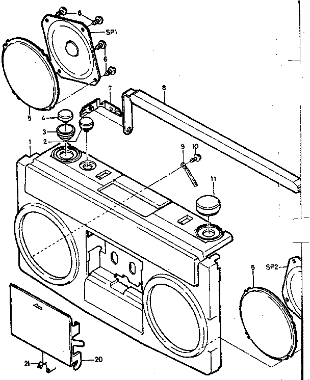 Front panel assembly