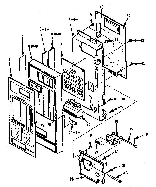 Control panel parts