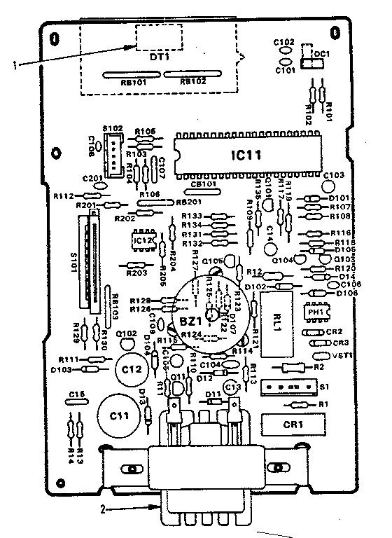 POWER AND CONTROL CIRCUIT BOARD 12675 R