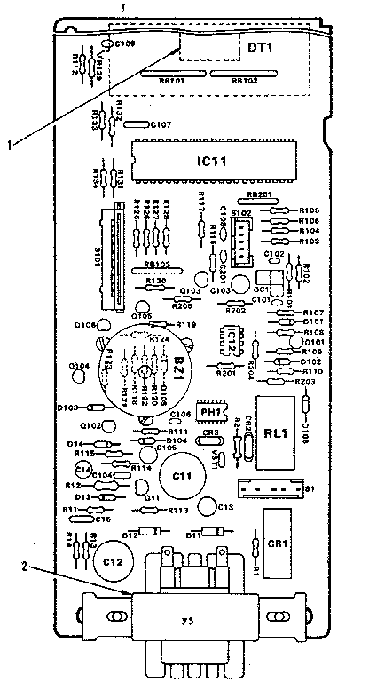 POWER AND CONTROL CIRCUIT BOARD 12672R