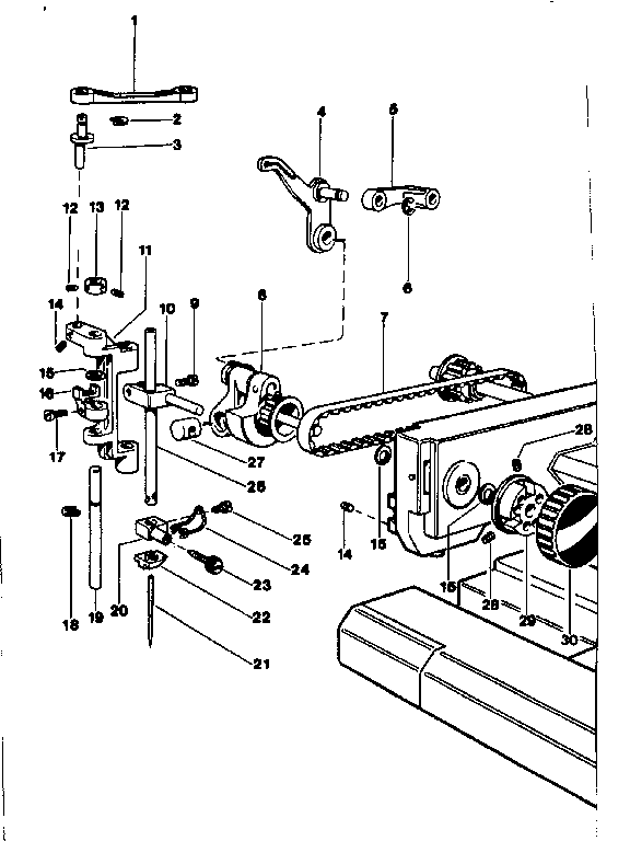 Needle bar group
