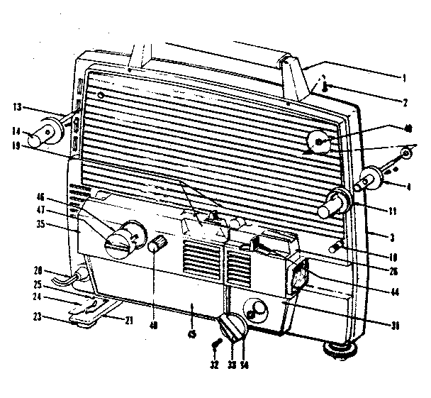 FRAME, SPINDLES, MOVEMENT HOUSING AND KNOBS