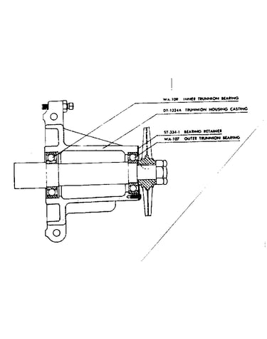 St-18 trunnion housing assembly complete