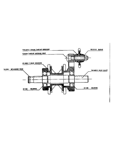 St-55-1 idler housing assembly