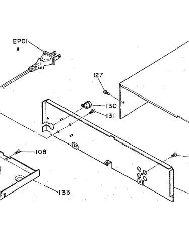 Rear panel assembly