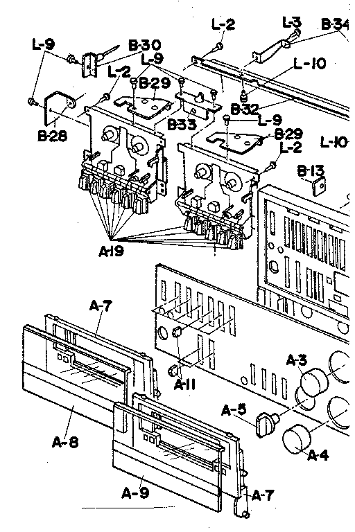 Cassette deck assembly
