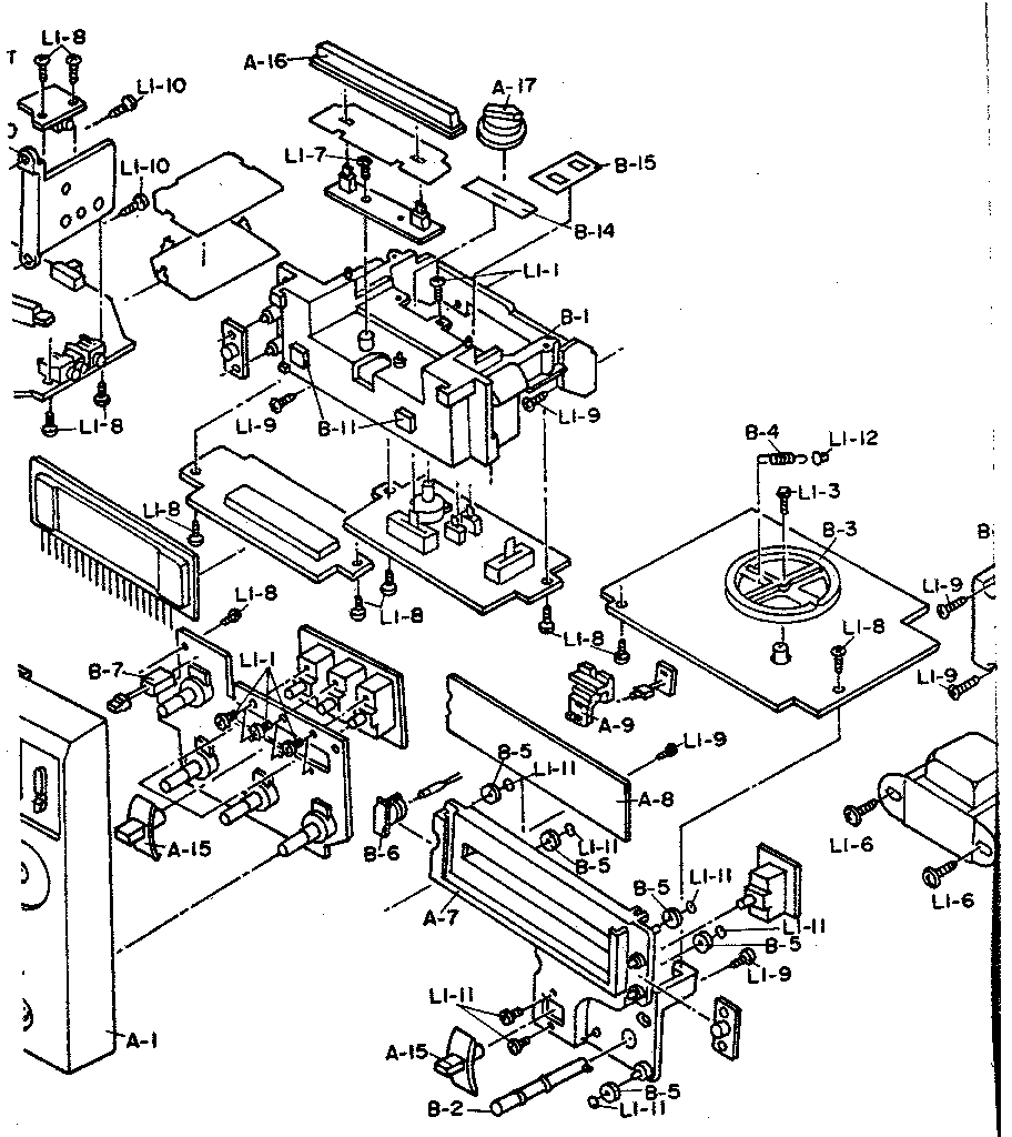 Cassette deck assembly