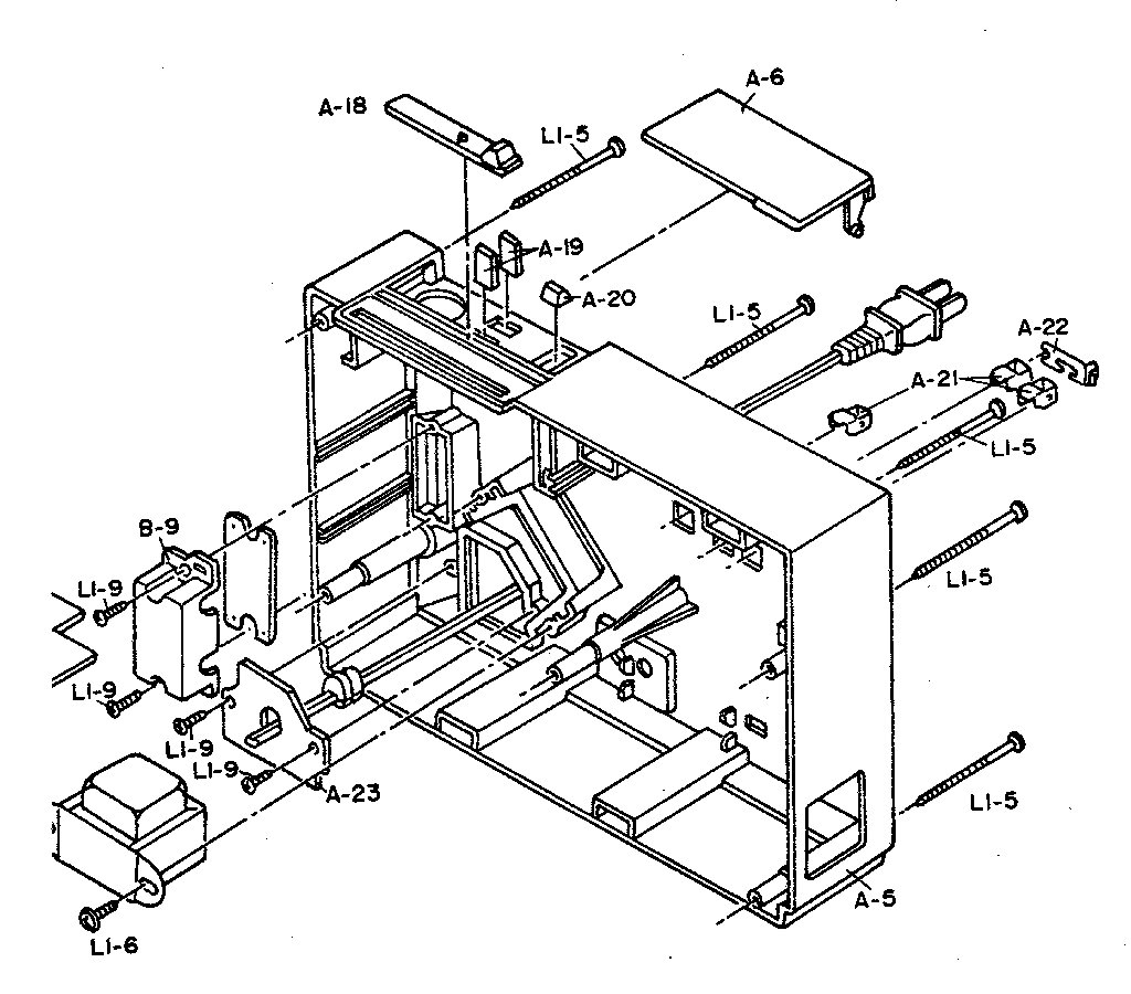 Rear cabinet assembly