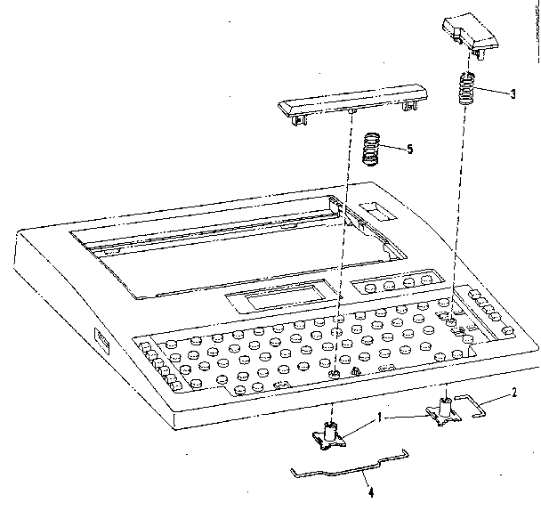 Return and space bar assembly