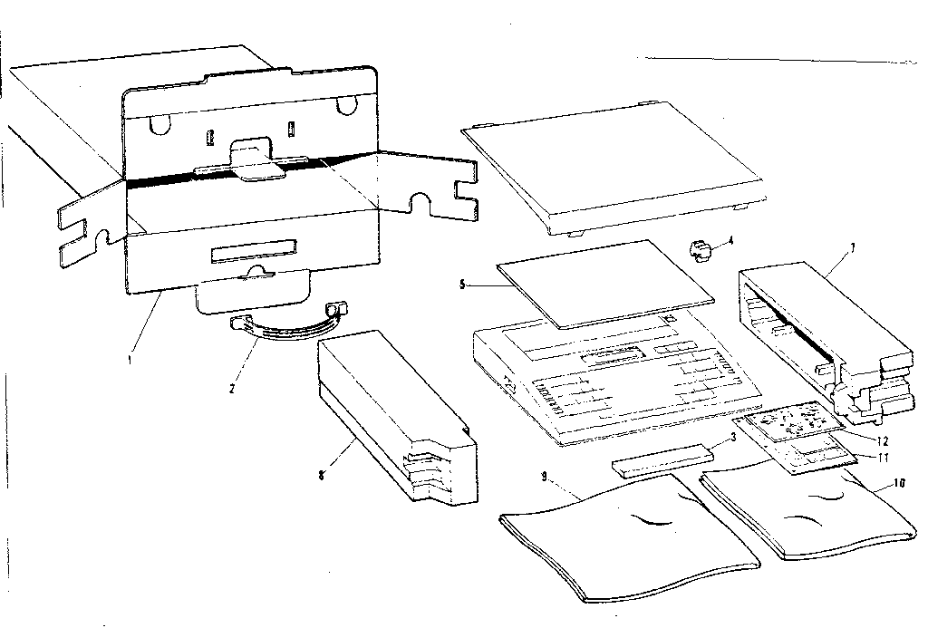 Packing materials & instruction book