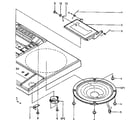 LXI 56021990350 speaker and cassette lid assembly diagram