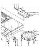 Speaker and cassette lid assembly