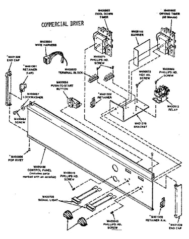 Control panel assembly (manual)