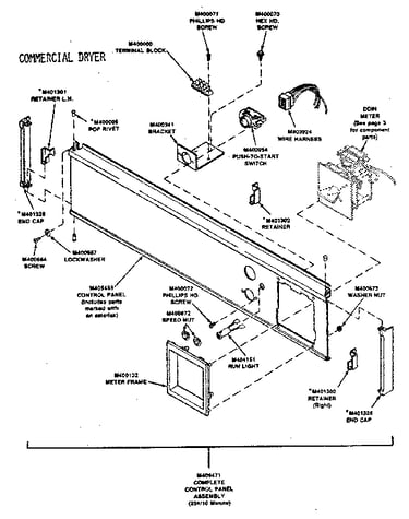 Control panel assembly (coin)