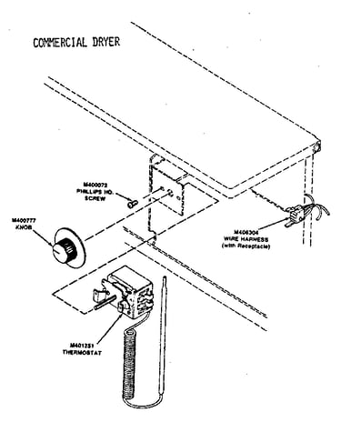 Thermostat and harness assembly