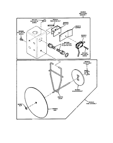 Air flow switch & harn assy (mounted on rr of stove assy)