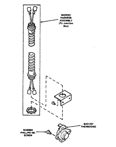 Cabinet high limit and harness assembly