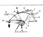 Sears 502459560 frame assembly diagram