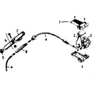 Sears 502459560 rear derailleur and-5-speed control diagram