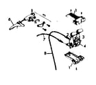 Sears 502459630 front & rear derailleurs and-10-speed control diagram