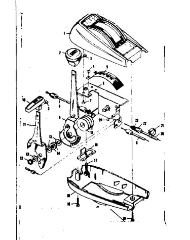 Shimano-5-speed console control & parking-brake