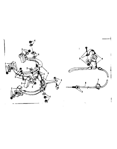 Yoshikawa dual rear caliper hand brake and parking-brake
