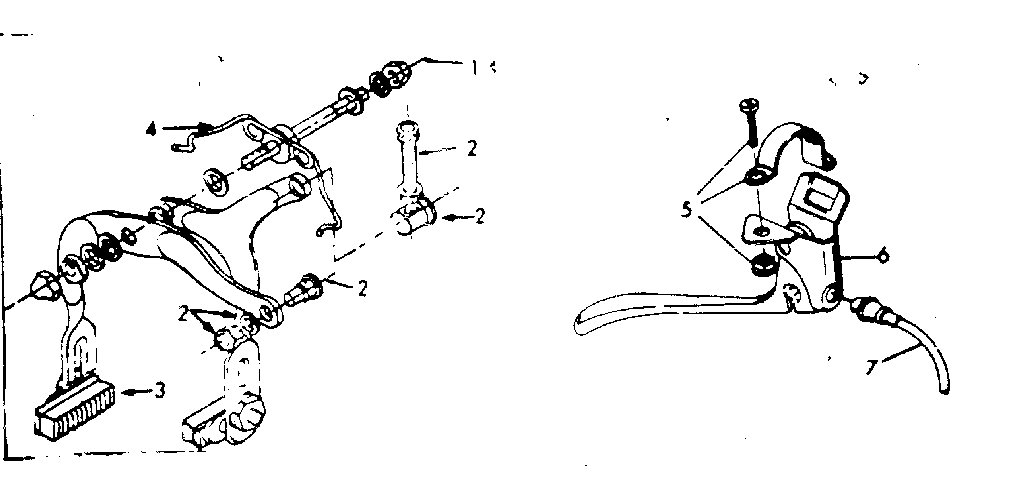 Front caliper hand brake replacement parts