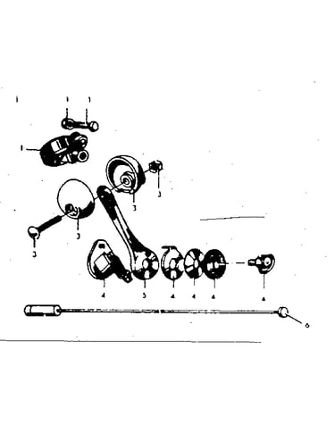 Front shifter parts w/ knob & housing