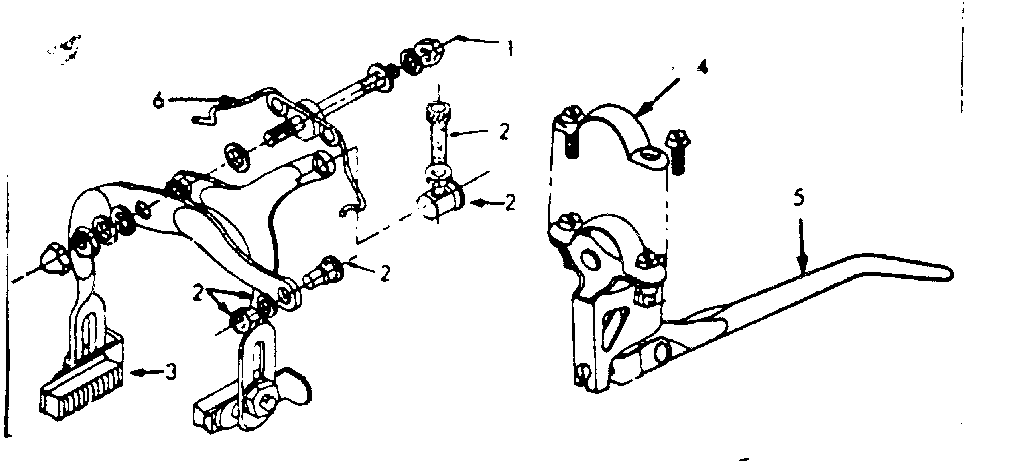 Front caliper hand brake replace parts