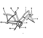 Sears 502477170 frame assembly diagram