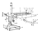 Craftsman 11329320 rip fence and base assembly diagram
