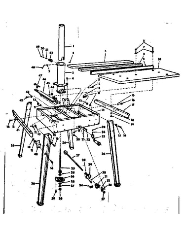 Base and leg assembly