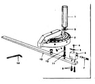 Craftsman 11329954 miter gauge assembly diagram