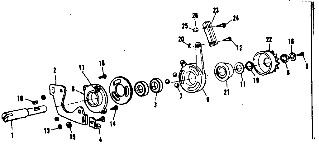 CLUTCH AND SPROCKET ASSEMBLY